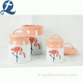 Fashion Popular Trend Cute Imprimé Ceramic Storage Tank
